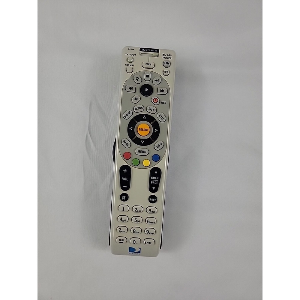 Universal DirecTV RC66RX IR/RF Remote Control AT&T Replaces RC65 RC64 B1R3